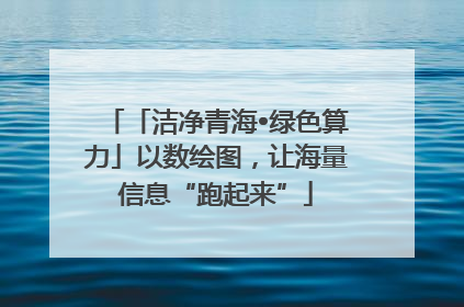 「洁净青海•绿色算力」以数绘图，让海量信息“跑起来”