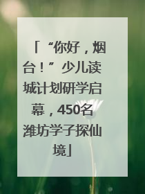 “你好，烟台！”少儿读城计划研学启幕，450名潍坊学子探仙境