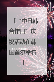 “中日韩合作日”庆祝活动在韩国首尔举行