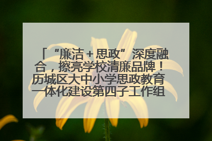 “廉洁＋思政”深度融合，擦亮学校清廉品牌！历城区大中小学思政教育一体化建设第四子工作组举行共建活动