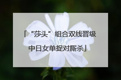 “莎头”组合双线晋级 中日女单捉对厮杀