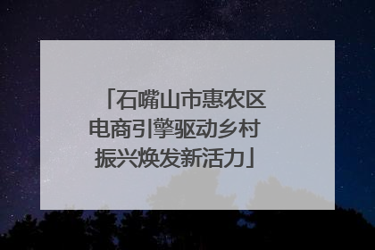 石嘴山市惠农区电商引擎驱动乡村振兴焕发新活力