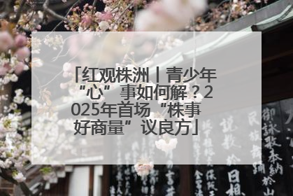 红观株洲丨青少年“心”事如何解？2025年首场“株事好商量”议良方