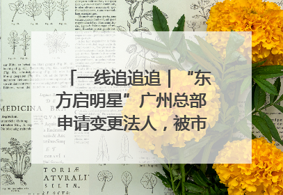 一线追追追｜“东方启明星”广州总部申请变更法人，被市场监管部门限制