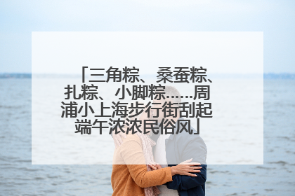 三角粽、桑蚕粽、扎粽、小脚粽……周浦小上海步行街刮起端午浓浓民俗风