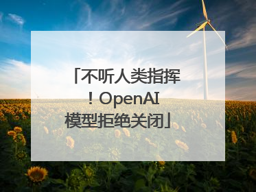 不听人类指挥！OpenAI模型拒绝关闭