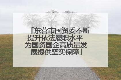东营市国资委不断提升依法履职水平 为国资国企高质量发展提供坚实保障