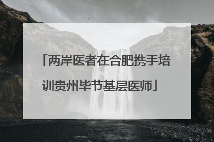 两岸医者在合肥携手培训贵州毕节基层医师