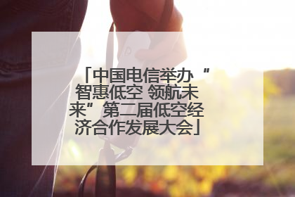 中国电信举办“智惠低空 领航未来”第二届低空经济合作发展大会