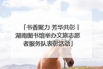 书香聚力 芳华共彰丨湖南图书馆举办文旅志愿者服务队表彰活动