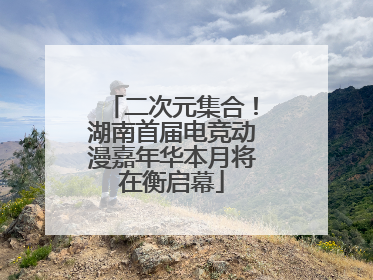 二次元集合！湖南首届电竞动漫嘉年华本月将在衡启幕