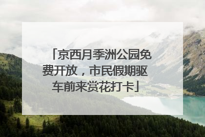 京西月季洲公园免费开放，市民假期驱车前来赏花打卡