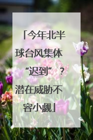 今年北半球台风集体“迟到”？潜在威胁不容小觑