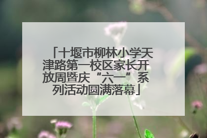 十堰市柳林小学天津路第一校区家长开放周暨庆“六一”系列活动圆满落幕