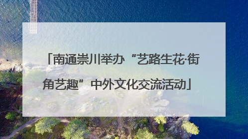 南通崇川举办“艺路生花·街角艺趣”中外文化交流活动