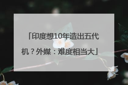 印度想10年造出五代机？外媒：难度相当大