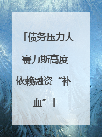债务压力大 赛力斯高度依赖融资“补血”