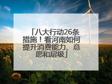 八大行动26条措施！看河南如何提升消费能力、意愿和层级