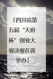 四川省第五届“天府杯”创业大赛决赛在蓉举办