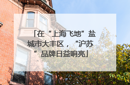 在“上海飞地”盐城市大丰区，“沪苏”品牌日益响亮