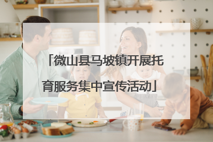 微山县马坡镇开展托育服务集中宣传活动