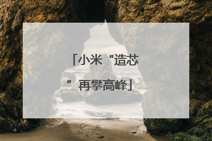 小米“造芯”再攀高峰