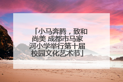 小马奔腾，致和尚美 成都市马家河小学举行第十届校园文化艺术节