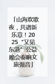 山海欢歌夜，共谱新乐章！2025“又见东港”公益晚会奏响文旅强音