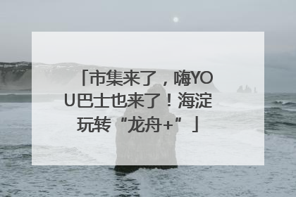 市集来了，嗨YOU巴士也来了！海淀玩转“龙舟+”