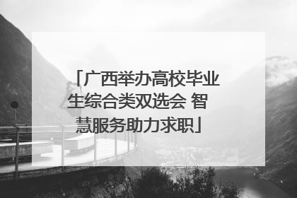 广西举办高校毕业生综合类双选会 智慧服务助力求职