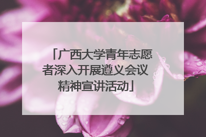 广西大学青年志愿者深入开展遵义会议精神宣讲活动