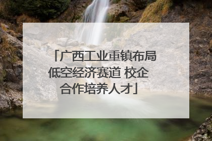 广西工业重镇布局低空经济赛道 校企合作培养人才