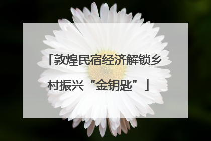 敦煌民宿经济解锁乡村振兴“金钥匙”