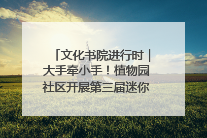 文化书院进行时｜大手牵小手！植物园社区开展第三届迷你马拉松活动