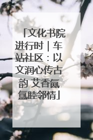文化书院进行时｜车站社区：以文润心传古韵 艾香氤氲睦邻情