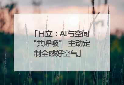 日立：AI与空间“共呼吸” 主动定制全感好空气