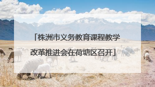 株洲市义务教育课程教学改革推进会在荷塘区召开