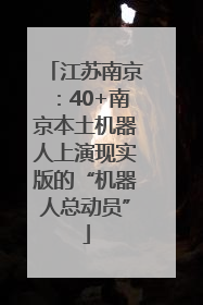 江苏南京：40+南京本土机器人上演现实版的“机器人总动员”