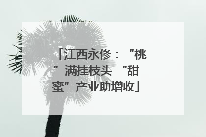 江西永修：“桃”满挂枝头 “甜蜜”产业助增收