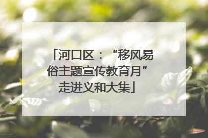 河口区：“移风易俗主题宣传教育月”走进义和大集