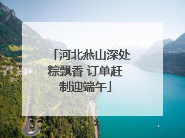 河北燕山深处粽飘香 订单赶制迎端午