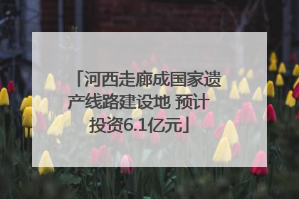 河西走廊成国家遗产线路建设地 预计投资6.1亿元