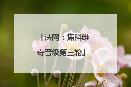 法网：焦科维奇晋级第三轮