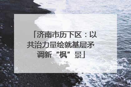 济南市历下区：以共治力量绘就基层矛调新“枫”景