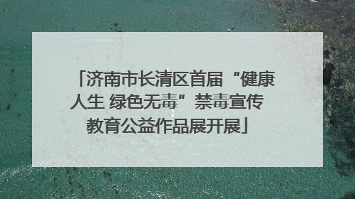 济南市长清区首届“健康人生 绿色无毒”禁毒宣传教育公益作品展开展