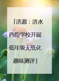 济源：济水西街学校开展低年级无纸化趣味测评