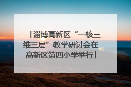 淄博高新区“一核三维三层”教学研讨会在高新区第四小学举行