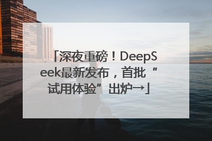 深夜重磅！DeepSeek最新发布，首批“试用体验”出炉→
