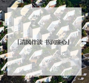 清风伴读 书润廉心