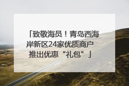 致敬海员！青岛西海岸新区24家优质商户推出优惠“礼包”